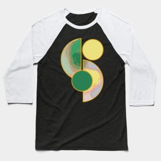 Bright vibrant modern earth tones colors unique original contemporary art 362 Abstract Baseball T-Shirt